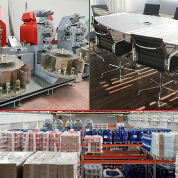 A collage showing examples of a facility's assets, asset stock, and inventory.