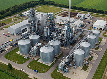 A biofuels plant operating under the guidance of a CMMS to provide better fuels for Americans.