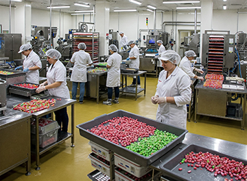 A candy factory operating under preventive maintenance guidance from a CMMS