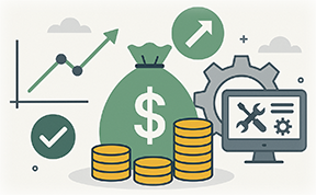 A representation of the financial benefits of a CMMS.