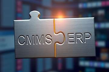 A representation showing the differences between a CMMS and and ERP