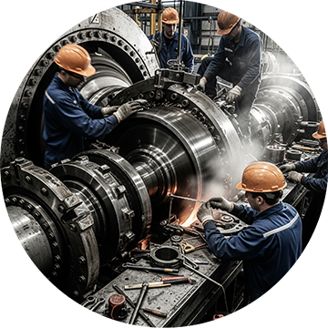 A maintenance crew resolves various causes of equipment failure.