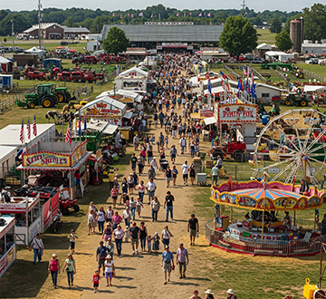 Fairgrounds maintained using a CMMS.
