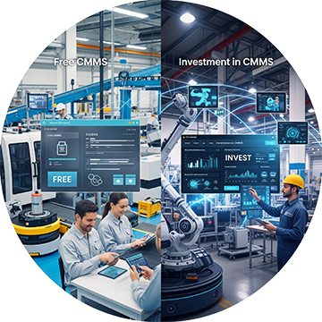 One facility using a free maintenance software; one using a CMMS.