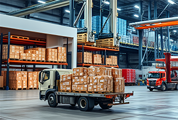 An organized warehouse that demonstrates the benefits of maintenance management for OTD.