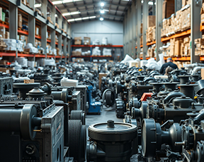 A disorganized warehouse, showing inefficiencies that warehouse logistics can solve.