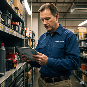 A maintenance supervisor uses blanket purchase orders to fill out a purchase order.