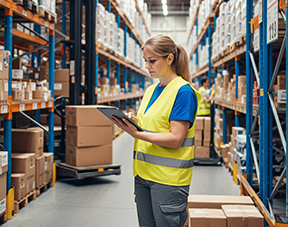 A inventory worker initiates a purchase order through a CMMS.