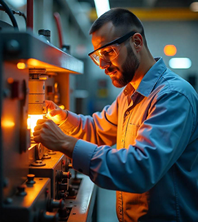 A maintenance technician doing quality wrench time for efficiency.