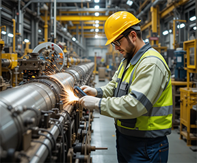 A maintenance technician verifies the efficacy of his repair work.