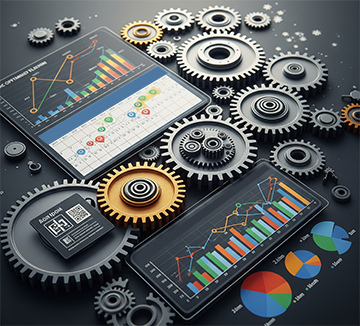 A CMMS with data analysis used for maintenance planning and forecasting.