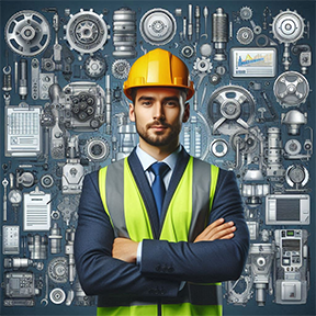 Maintenance tech prepared for efficiency with a CMMS.