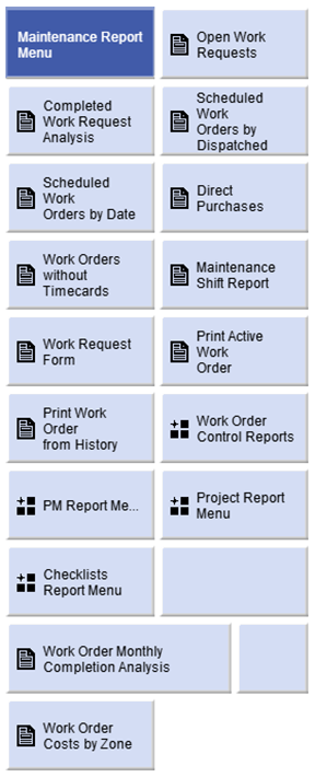 The vast array of MAPCON's maintenance reports