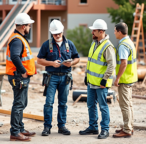 A maintenance supervisor discusses preventive maintenance with his team.