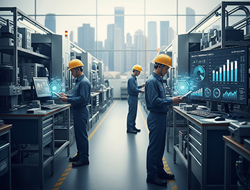 Technicians using a CMMS to eliminate maintenance waste.