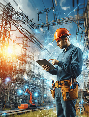 A maintenance technician using a CMMS mobile app for better operations.