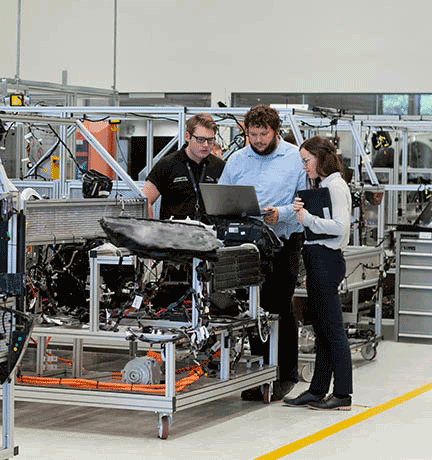 A CMMS trainer holding a session at the client's workplace.