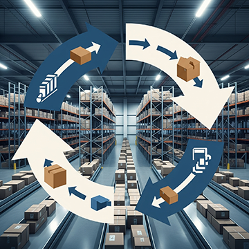 Warehouse inventory tracked for maintenance management using CMMS to improve Rate of Return.