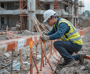 Image: A Safety sign showing various warnings and safety symbols