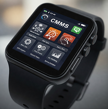 A Smart watch with the power of a CMMS.