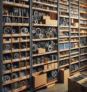 Shelves of inventory to add to a bill of materials