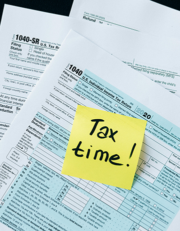 tax forms enhanced from data from a CMMS.